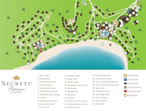 secrets resort costa rica map